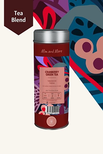 Mim and More Cranberry Green Tea - Yaban Mersinli Yeşil Çay, 50 gr