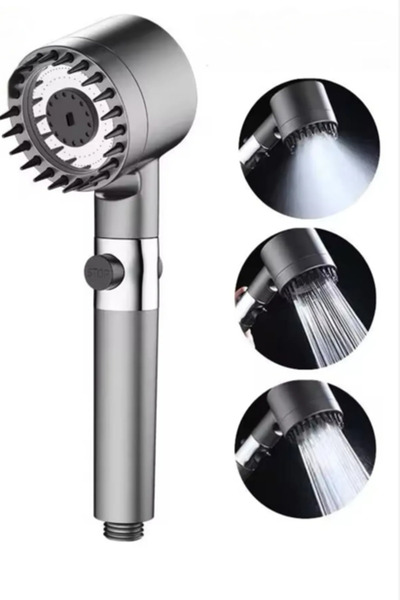 Speed Out Start Stop Tuşlu 3 Fonksiyonlu Basınçlı Filtreli Masajlı Gri Lüks D...