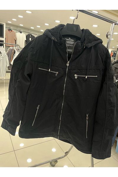 DYNAMO Men's Black Gabardine Waterproof Coat 2565