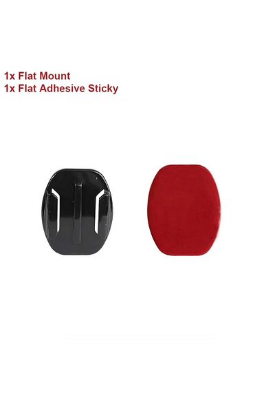 EXSKOF F Helmet Adhesive Sticky Flat Curved Mount For GoPro Hero 12 11 10 9 8 7 6 5 4 Insta360 X2 X3 DJI O.