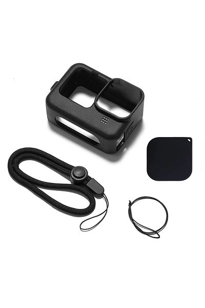 Choice black case Silicone Case for GoPro Hero 12 11 10 9 Black Tempered Glass Screen Protector Protective