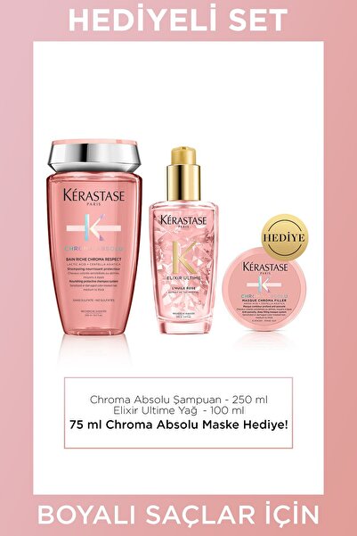 Kerastase Chroma Absolu Boyalı Saçlar Için Besleyici Ve Koruyucu Saç Bakım Seti