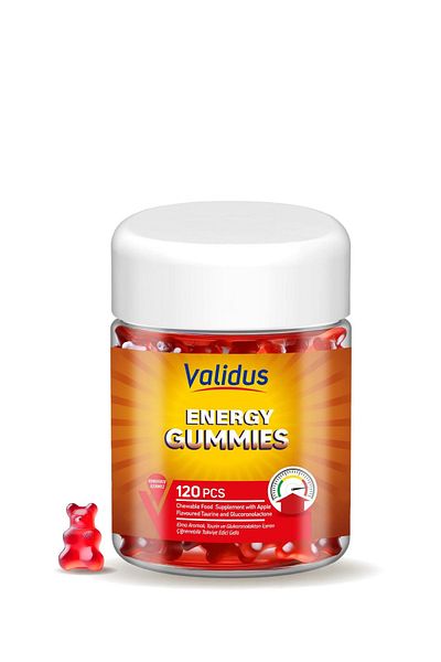 Validus 120Pcs Energy Taurine Glucoronolactone Gummies