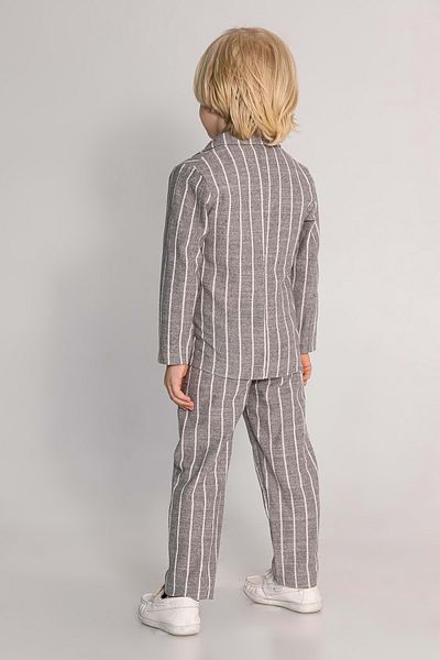 Waka Waka Striped Jacket and Underwear Linen Boy 3 Lütakım