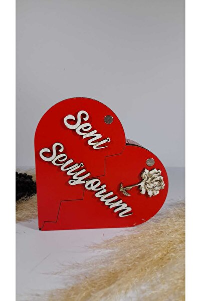 ATÖLYE SAİT Büyük kalp kutu (seni seviyorum)