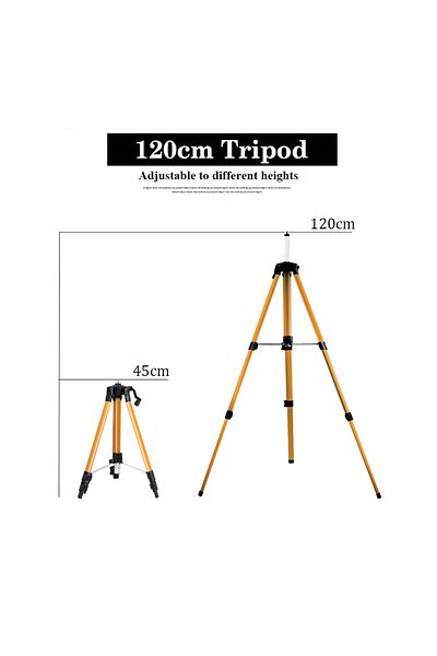 Choice 1.2m Tripod 1.2/1.5M Laser Level Tripod Adjustable Height Metal Bracket With 5/8" Adapter Anti-corro