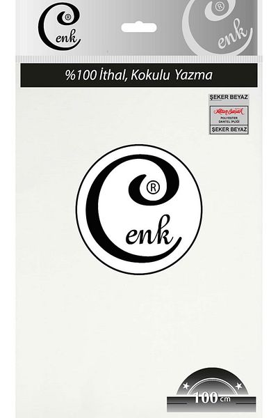 Cenk Μονόχρωμη τσάντα γραφής 100 cm - 0301 - Candy White