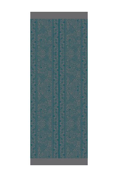 Mooncorn Σάλι διπλής όψης Lavin Pattern, Σκούρο Γκρι-Σμαραγδένιο