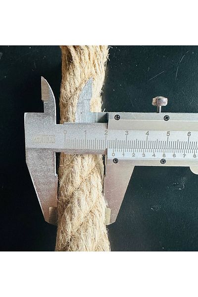 mykhediyevesanatatölyesi Jute Rope Decor Rope 24 mm 1 Meter Rope Rope Rope Straw Rope Jute Kendir Rope Jute