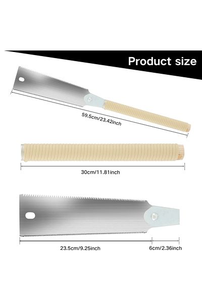 Choice Double  edged saw Japanese Hand Saw 9.3inch SK5 High Carbon Steel Double Edged Hand Saw Sharp Hand P