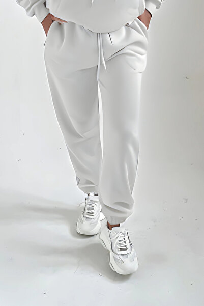 CMZ COLLECTİON Γυναικείο φαρδύ παντελόνι φόρμας με 3 κλωστές, ριζόχρωμο, χωρί...