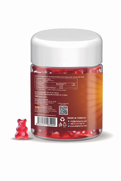 Validus 120Pcs Energy Taurine Glucoronolactone Gummies