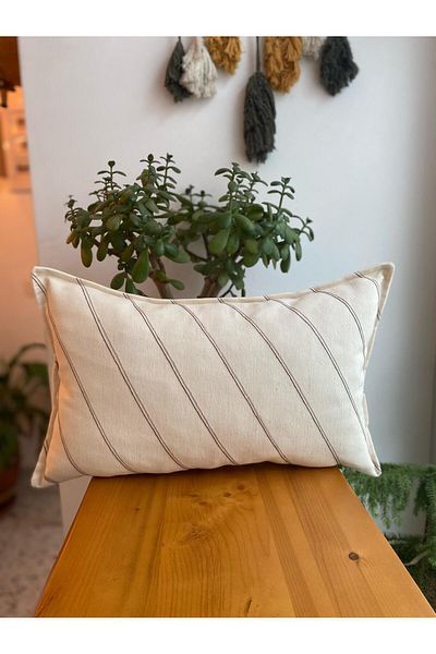 RahanDesign Embroidered 30X50Cm Decorative Throw Pillow Case