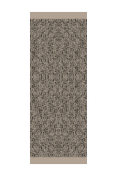 Mooncorn Μαύρο-μπεζ σάλι διπλής όψης με μοτίβο Sahara