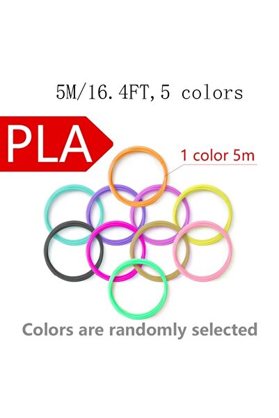 Choice3 5M 5colors random 5M 5/10/20 Colors 3D Pen Refills Pla 3D Pen Printing Cables Filament Printing Mate