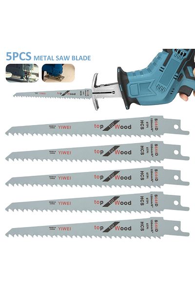 Choice 5Pcs Reciprocating Jig Saw Blades Saber Saw Handsaw Multi Saw Blade For Cutting Wood Metal Renova...