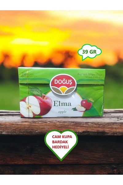 Doğuş Apple 20 Cup Filtered Sachet Herbal Tea 39g
