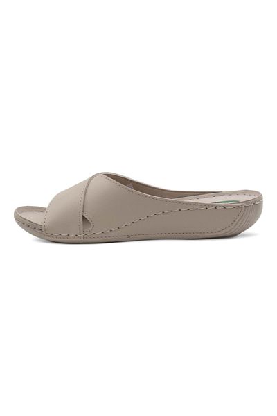 Muya Cyrus Anatomical Sole - Papuci pentru femei Four Seasons cu suport cu gel, crem