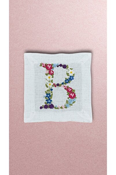 Hubb Interiors Cocktail Napkin with Letter B