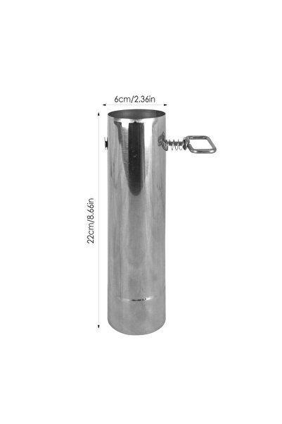 Choice أنبوب موقد التخييم الفضي من الفولاذ المقاوم للصدأ أنبوب فرن المدخنة قا...