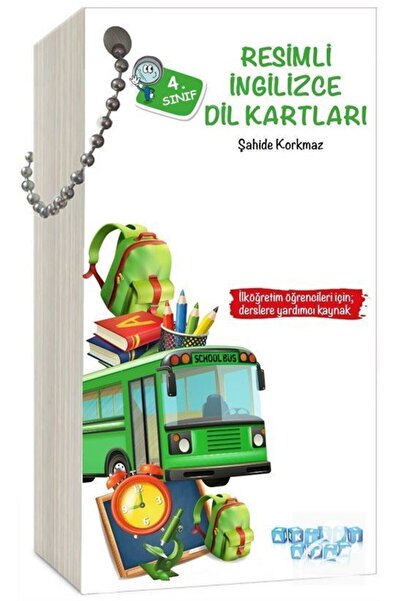 Akıllı Adam Yayınları 4. Sınıf Resimli Ingilizce Dil Kartları.