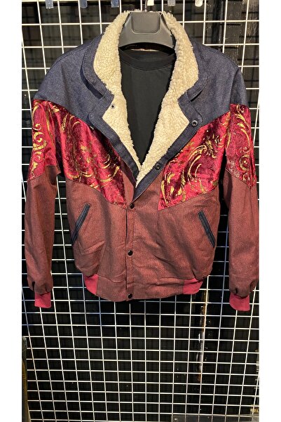 Aztek vintage kürklü oversize mont