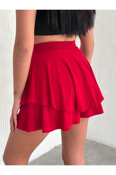 OlaLady Women's Tennis Model Flared Cut Mini Shorts Skirt