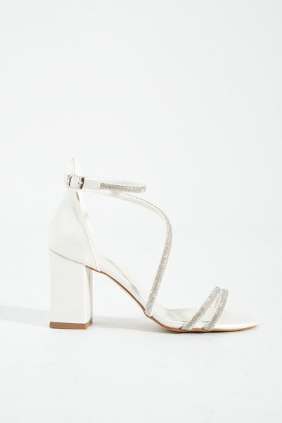 Elyo Luiza White 8 Cm Bridal Shoes