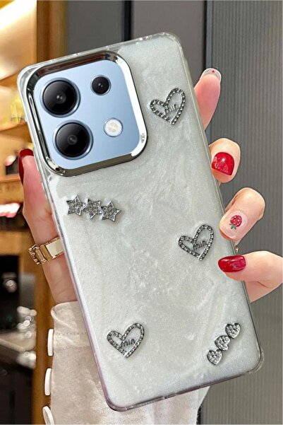 3GEN CASE Xiaomi Redmi Note 13 4G متوافق مع شريط حجري ثلاثي الأبعاد على شكل ف...