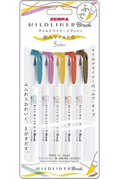 STOREMAX MILDLINER BRUSH PEN 5C-RC-N SET