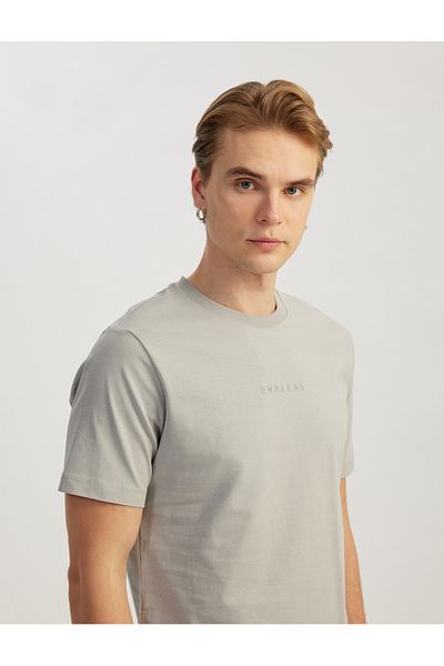 Koton Tricou cu mânecă scurtă, cu mânecă scurtă, cu imprimeu cu slogan din bumbac