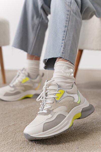 öz se shoes Mato  Simli Bağcıklı Günlük Kadın Sneakers