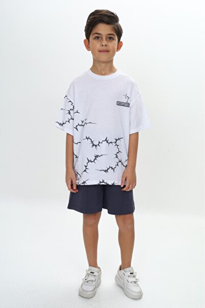 Toontoy Σετ σορτς για αγόρια με αδιάκοπο γράμματα με τύπωμα