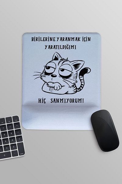 qoeuyl boutique Δεν το πιστεύω ποτέ Αστεία διασκεδαστική τυπωμένη ορθογώνια επιφάνεια ποντικιού με υποστήριξη καρπού