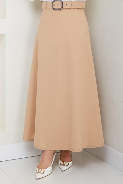 hafsamina Ζαρτιέρα Mevlana Φούστα - Μπεζ HM2370
