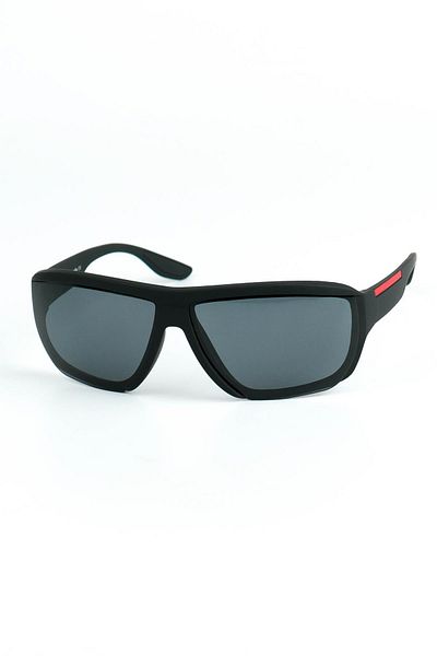 Di Caprio Men's Black Uv400 Protection Rectangular Model Sunglasses