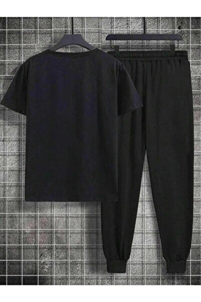 Massgai Unisex Design M szép nyomtatott alsó felső öltöny póló tréningruha szett