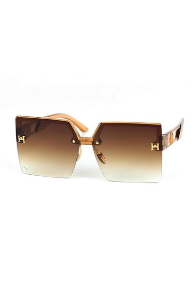 Di Caprio Women's Powder Uv400 Protected Rectangular Model Sunglasses