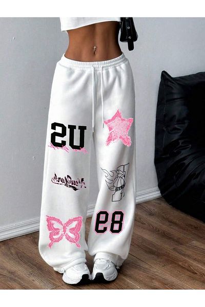 Machetta Star Butterfly Printed Jogger Relaxed Fit Sweatpants