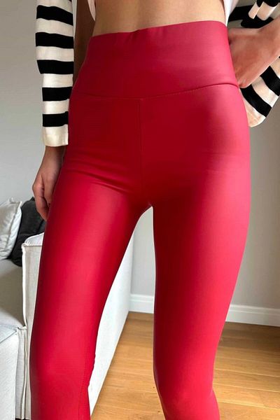 Deridün Yıldız Shoes Women's High Waist Ribbon Inside Opportunity Product Gathering Leggings