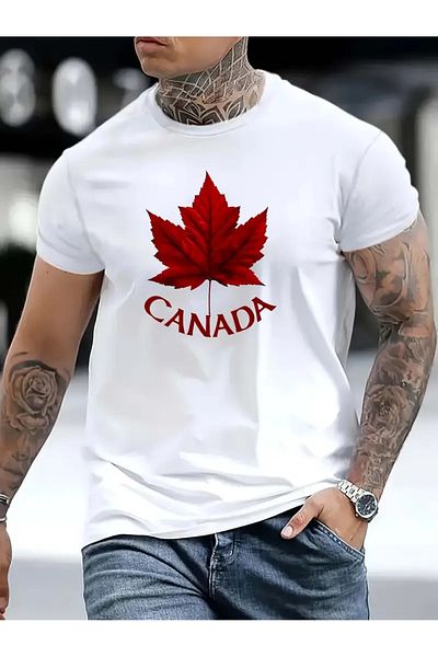 PENTHİLUS Canada Batik Oversize T-Shirt