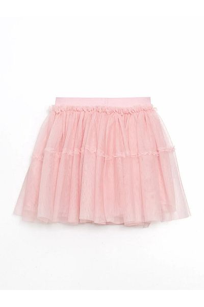 LC Waikiki Lcw Kids Pink Girls' Tutu Skirt with Elastic Waist