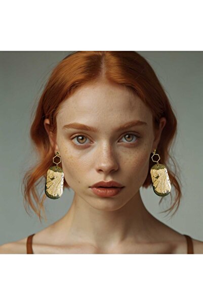Lu Atelier Orlisse-Handmade Special Design Gold Leaf Earrings