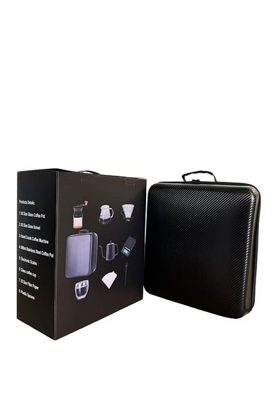 Drop V60 Coffee Set 12-piece Drip Coffee Maker Set All-in-one Portable Travel Bag