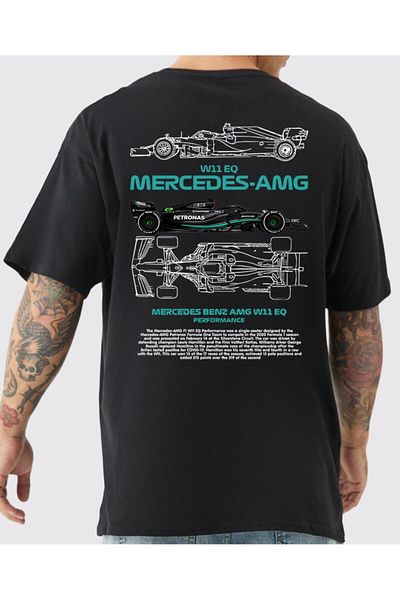 VEK Μπλουζάκι με στάμπα Amg Car Oversize