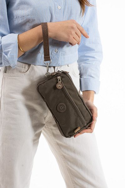 RKY SERENITY Mega Bag Clinker Fabric cu 4 compartimente pentru agățat pentru gât Geantă de umăr și geantă de mână pentru femei
