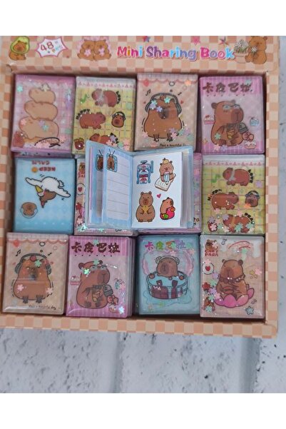 senacacollection Pack of 2 Capybara Water Sticker Notebooks