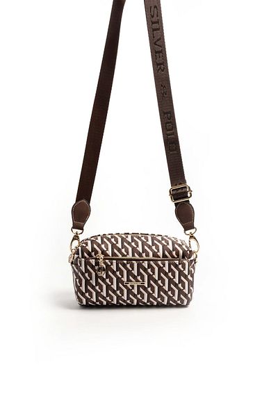Silver Polo Geantă de damă Silver & Polo Brown SP1142
