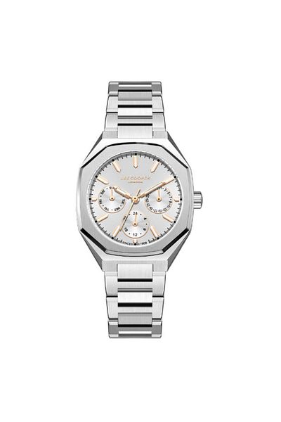 Lee Cooper Lee Cooper Women's Multi Function Silver Dial Watch - LC08046.330
