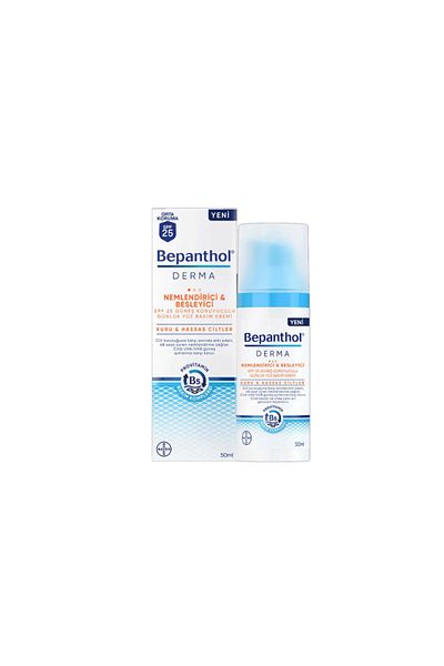 Bepanthol Derma Dry and Sensitive Skin Moisturizing Spf25 Face Care Cream